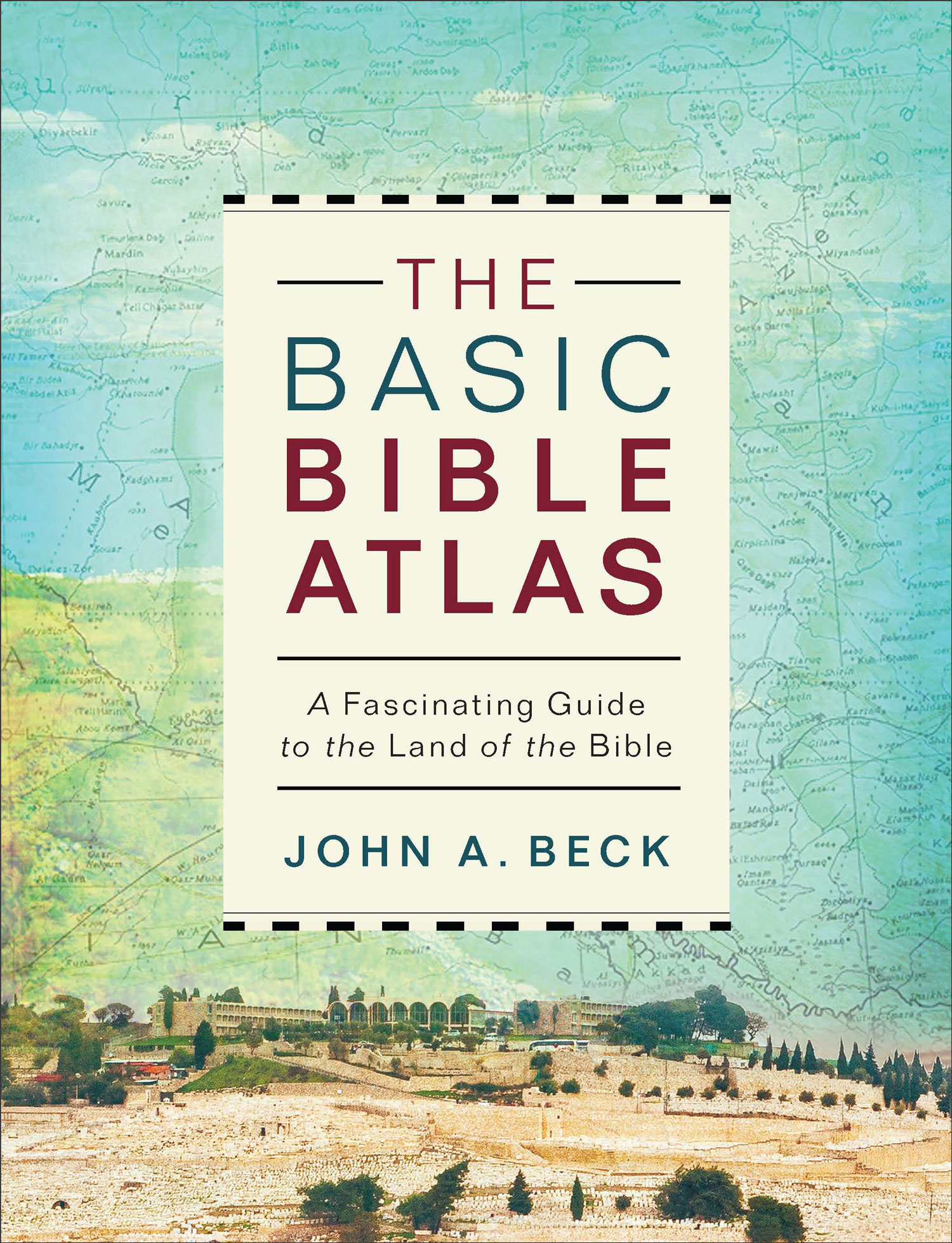 The Basic Bible Atlas cover with map background.