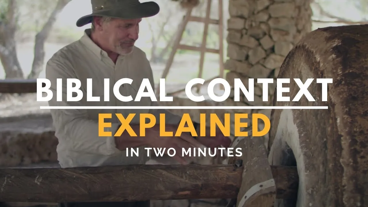 Biblical context explained video cover image